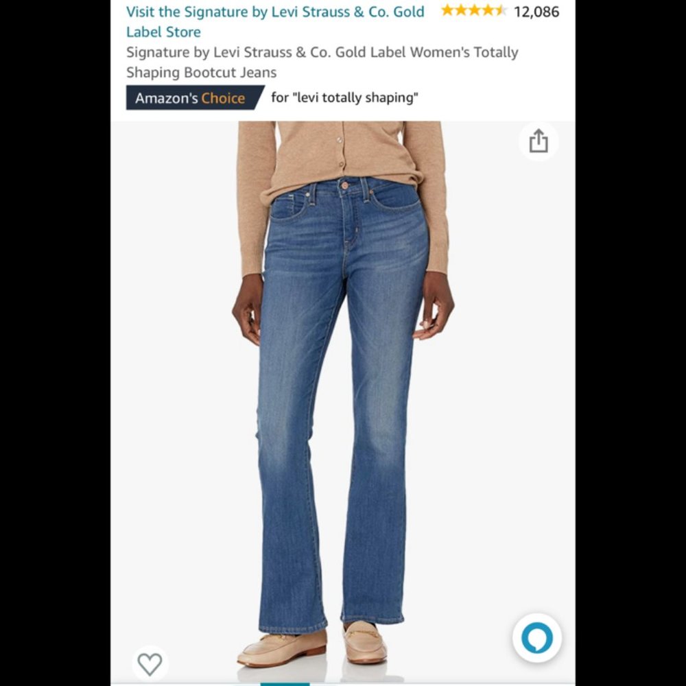 New with Tags Levi's Totally Shaping Mid-Rise Boot Cut Jean